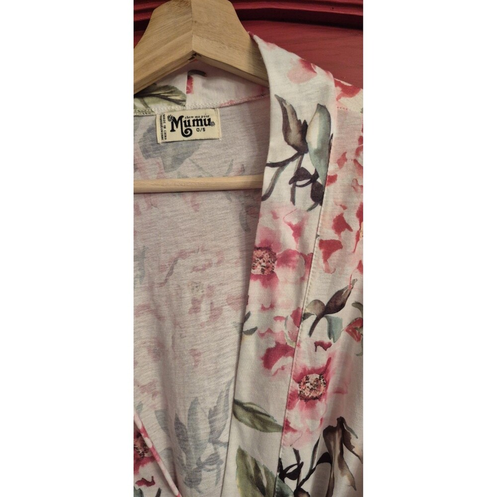 Show Me Your Mumu OS Brie Garden of Blooms Floral Robe Kimono Cottage Coquette - Picture 3 of 5